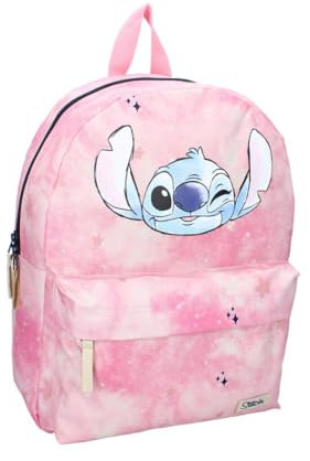 mybagstory - Sac à dos pour fille stitch rose - Enfant - Ecole - Maternelle - Garderie - Cartable Fille - 39 cm - Idée Cadeau