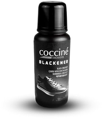 Coccine - Sneaker Blackener, Correcteur de Cuir Noir, Cirage Noir, Nettoyage Des Semelles, Renouvellement de la Peau des Black Sneakers, Pour Les Baskets Noires - 75 ml