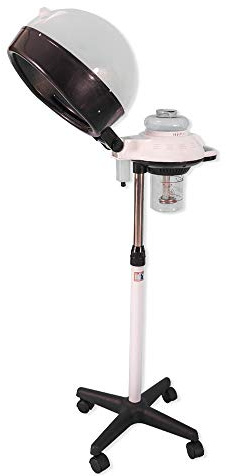 Concise Home Vaporizador profesional con capucha para acondicionamiento profundo, altura ajustable, vaporizador de vapor para spa, salón y uso doméstico