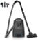 hoogo B3+, aspirapolvere antracite con sacchetto, forte potenza di aspirazione 850 W, filtro HEPA 14, raggio di 11 m, solo 74 dB (A), capacità 3 l, diversi ugelli per pavimenti