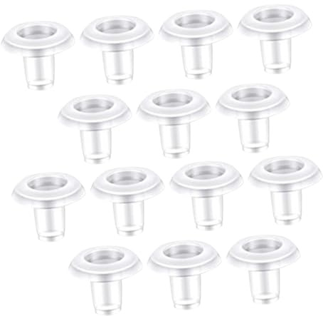 Tofficu 40 Pièces Boutons de Rail Inférieur pour Stores Horizontaux Accessoires de Rideaux Transparent Remplacement sans Perçage Compatible avec Stores à Cordon