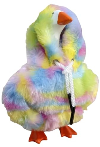 Porch Gooses Outfits For 7 Inch Desk Gooses Statue, Colorful Duck Clothing, 17x14cm, Table Duck Costume, Indoor Desktop Decoration, Fall Halloween Outfit For Home Parties