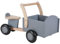 Bandits & Angels Lastenrad Laufrad Little Rider Grau ab 1 Jahr – Für Jungen und Mädchen – Aufsitz-Lastenrad aus Holz – Laufrad aus Holz Grau – Geräuscharme Räder – Geschenk zur Babyparty