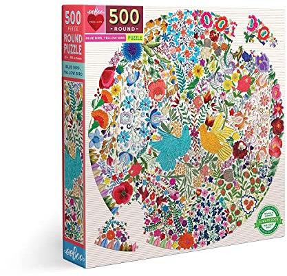 Eeboo - Rundes Puzzle, Mehrfarbig (PZFBYD)