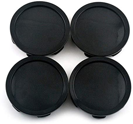 Rhinotuning Lot de 4 Cache-moyeux Ø: Front 74.5mm (2.9)/ Back 70mm (2.8) Noirs