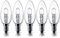 E14 28W Halogen Candle Light Bulbs, Small Edison Screw Bulb (SES) 2700K Warm White Dimmable Pack of 5
