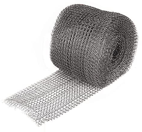 Rat Mesh Rodent Proofing, Stainless Steel Mesh Rodent -15m/50ft- Rodent Mesh and Mice Deterrent for Rat Proofing - Woven Wire Mesh for Mouse Mesh Rodent Control - Rat Mesh for Pest Exclusion