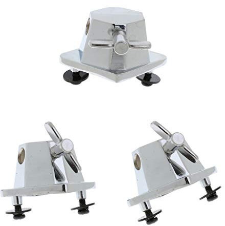 3x Chrom Tom Drum Leg Bracket Base Percussion Musical Rack Ersatz aus aus