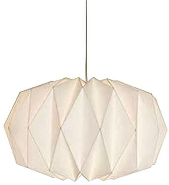 Lantern Shade,Nordic Creative Paper Origami Lantern Shade Foldable Hanging Pendant Light Art Decoration for Living Room Bedroom Dining Room