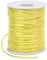 LEREATI Satin 1.5mm x 100m Nylon Cord Bracelet Thread Rattail Silk Cord Beading Thread Jewellery String for Making Bracelets, Necklaces, Chinese Knot DIY Crafts (Yellow)