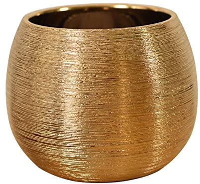 LOVIVER Pots de Fleurs Modernes en Céramique, de Fleurs Plantes D'intérieur Conteneurs Bol Rond Vase À Fleurs pour Bureau Fleur Intérieur Extérieur, s