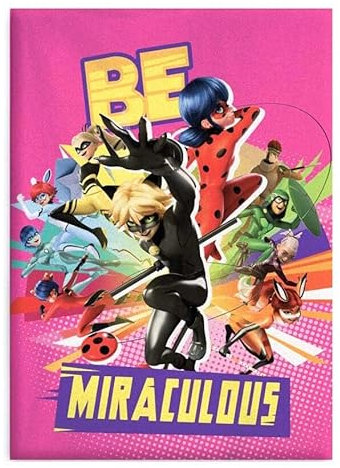 AYMAX Miraculous Be Miraculous Fleecedecke, 100 x 140 cm