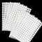 Svalor 504 Pares Adhesivo Redondo, 10mm Lunares Adhesivo, Blanco Autoadhesivo Puntos Adhesivo, Gancho y Bucle Puntos Autoadhesivo para DIY(1008 Piezas)