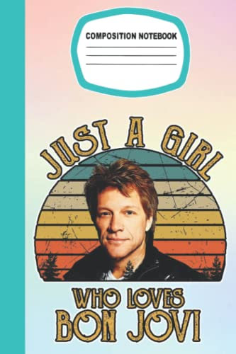 Jon Bon Jovi Composition Notebook Singer for Fan Men Women Teen: Jon Bon Jovi Diary | Jon Bon Jovi Notebook | Journal | Gifts For Any Occasion in Work ... School, Event | Size 6 x 9 inches | 105 pages