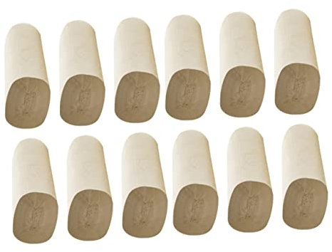 DOITOOL 16 Rolls Toilet Paper Bulk Pack Bamboo Pulp Coreless Tissue Paper Roll for Home and Office Use High Water Absorption Suitable for Young and Old People