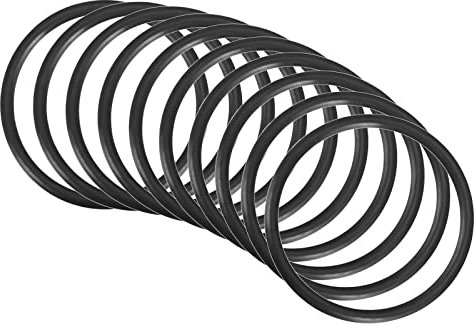 QUARKZMAN 32mm x 28mm x 2mm Nitrilkautschuk O-Ringe x 10 Stücke Rund Dichtungsscheibe für Wasserhahn Klempner Reparatur Dichtung Verbindung [Schwarz]