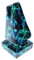 Hübscher Brillenhalter 5505 Nase aus Polyresin mit Motiv Blumen