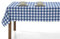 LAN&LAN Vichy Nappe rectangulaire à carreaux lavable, superbe pour l'intérieur et l'extérieur, idéale pour les pique-niques et les réunions en plein air (140 x 180 cm, bleu)