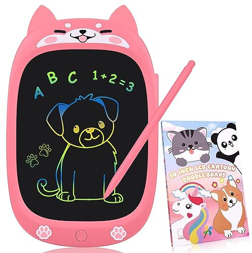 LCD Drawing Tablet for Kids, 10 Inch Colorful Screen, Erasable Doodle Pad Learning Educational Toy, Kids Drawing Pad - Birthday Gift for Boys & Girls Aged 3-8