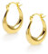 ASH'S CHOICE Creolen Gold Ohrringe Klobig Damen, 14k Vergoldet Ohrringe Kleine Oval Silber 925 Creolen Oval Knorpel Huggie Creolen Kleine Klobig Leicht Breit Chunky Creolen Kreolen Kleine