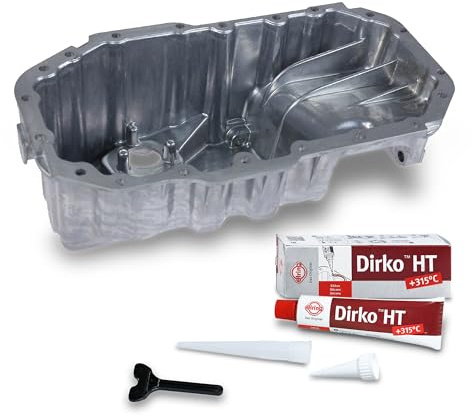 ATEC Germany 1x Ölwanne inkl. 70ml Dichtstoff Dirko HT | Kompatibel mit: AUDI A1, A1 Sportback, A3, A3 Cabriolet, A3 Sportback, SEAT ALTEA, ALTEA XL, IBIZA IV, IBIZA IV SC