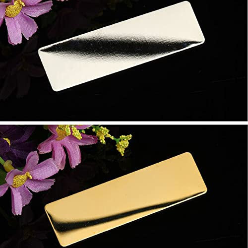 20 Stück Namensschild, 4 Farben Mit Magnetischer Rückseite Lasergraviert und Markiert(5 Silberne, 5 Goldene, 5 Blaue und 5 Schwarze Namensschilder)