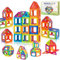 Morofme Magnetische Fliesen Bausteine STEM Spielzeug für Kleinkind Kinder 3D Magnet Building Game BAU Pädagogisches Lernen Stapeln Block Spielen Montessori Spielzeug Geschenke für Jungen Mädchen