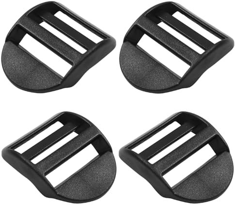 BokWin Ladder Lock Buckle, Black, 1-1/2 inch