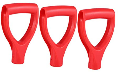 3 Pièces Manche De Fourche De Jardin Remplacement De Poignée De Chariot Accessoires Rouges Poignée De Main à La Pelle Poignée De Remplacement en d Wagon Poignées Outil Un Camion