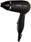 Carmen Noir Lightweight Travel Hair Dryer with Concentrator Nozzle and foldable handle, Travel Bag, luxury soft touch finish 1200W, Black and Copper C80020COP