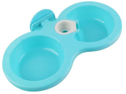 YARNOW Distributeur Automatique Deau Et De Nourriture pour Animaux De Compagnie Double Bol Suspendu S Et Sûr