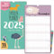 Familienkalender 2025 5 Spalten KIDS Familienplaner 2025 und Okt-Dez 2024 Wandkalender 23 x 43cm Planer für Familie 2025 Wandplaner STICKER Recycling Urlaub, Pflanzkalender Kind Tiere süß niedlich