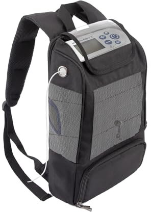 Rucksack Für Sauerstoffgerät,Tragetasche für Mobile Sauerstoffgerät,Ultra leichte Sauerstoffmaschine Taschen Kompatibel mit Inogen One,Tasche für Reisen im Freien Schwarz