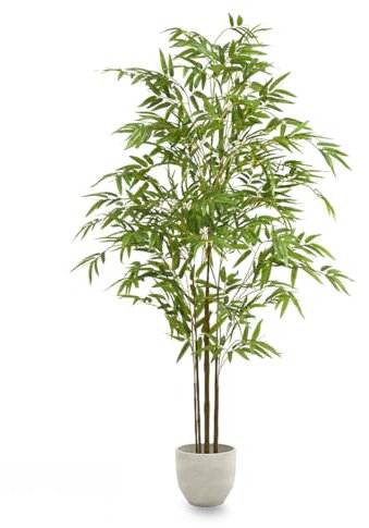 Maia Shop Plantas Artificiales Decorativas - Bambú Artificial 180 cm Minimal, Planta Artificial Grande, Decoración Hogar, Arbol Artificial