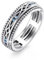 REDSUN Angst Ring 925 Sterling Silber Fidget Ringe für Männer Frauen Evil Eye Spinner Ring Schmuck Geschenk für Frauen Männer Jungen Mädchen