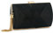 QIUTIMIY Damen Clutch Geldbörsen Abendtasche Quaste Abendhandtasche, Lady Party Fransen Prom Clutches Geldbörse Kette Umhängetasche,Schwarz