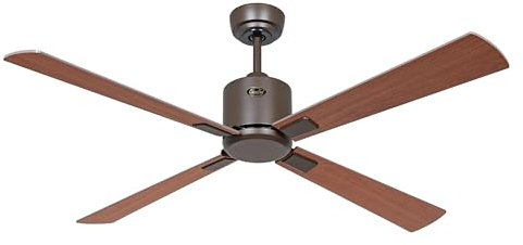 CasaFan ECO NEO III 132 WiFi Deckenventilator - Energiesparender & leiser Ventilator mit hochwertigen Holzflügeln | 6 Geschwindigkeiten inkl Fernbedienung | für Räume bis 25 qm & Schrägen bis 23°