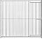 Dog Run Panels With Door Galvanised Steel Kennel Heavy Duty Walk In Animal Enclosure Pen Fence Playpen Outdoor Support Bar 5cm Bar Spacing 1.84m x 2m Modular FREE Ground Fixing Brackets & Fixing Kit