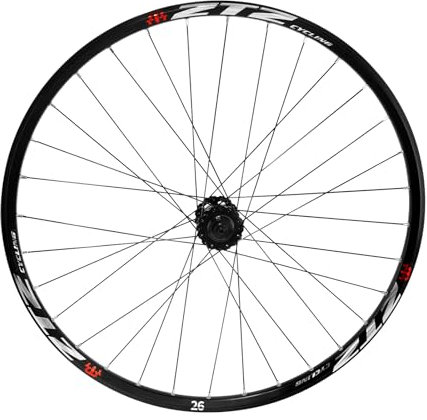 ZTZ Mountain Bike Wheelset, Ultralight Aluminum Alloy Rim, 32H High Strength Bicycle Wheels, Quick Release Disc Brake, MTB Wheel Set, Compatible with 7-12 Speed Cassette (Only Front Wheel, 26)