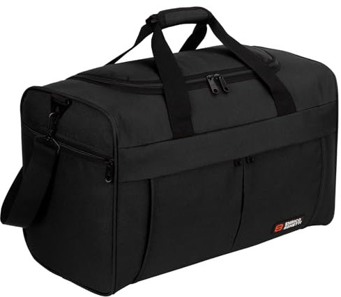 Sporttasche, Reisetasche und Fitnesstasche für Damen und Herren- Tainingstasche, Gym Bag (Black)