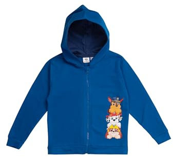 United Labels Paw Patrol Sweatjacke mit Kapuze für Jungen, Blau, 98-104, Kapuzenpullover mit Reißverschluss, Hoodie Kapuzenjacke für Kinder