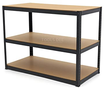 HBM Fachbodenregal, Garagenregal, Lagerregal 3 x 265 Kg