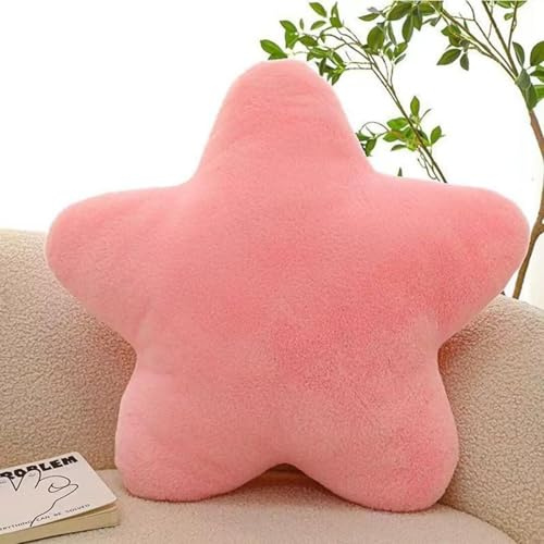 MLordoarf Kuschelkissen Kinder Sternkissen, Weiche Flauschige Sternform Zierkissen Sofakissen, Kuschelkissen in Stern Form, Plüsch Kissen Dekokissen für Kinderzimmer Schlafzimmer Deko