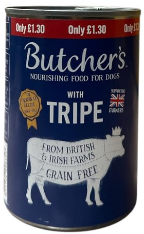 Butchers Tripe Dog Food, Grain Free, 12 x 400g Cans
