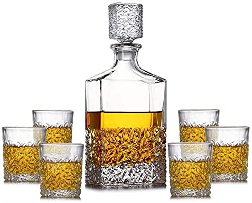 Upscale Decanter Men Engraved Wine Carafe Creative Crystal Glasses Wine Liquor Wine Bottle Decoration Sealed Decanter Wine Bottle Jug Set Decanter