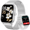 Haulvean Montre Connectée Homme Femme avec Appels Bluetooth,1,85 écran Montre Intelligent avec Fréquence Cardiaque,SpO2,Sommeil,Podometre,IP67 étanche Montre Fitness Compatible avec Android iOS