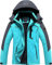 BenBoy Damen Skijacke Wasserdichte Winterjacke Winddichte Warm Gefüttert Atmungsaktiv Wanderjacke Reißverschlüsse Fleece Softshelljacke mit Kapuze Outdoorjacke CFY813W-Blue1-M