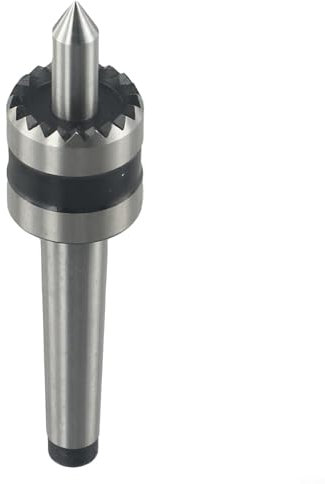Gettimore Tornio multi-dente per la lavorazione del legno, mandrino centrale di trasmissione MT1 MT2 punto caricato a molla per torni per lavorazione del legno (MT1)