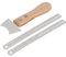 Reparaturwerkzeug für Gitarren -Gitarren -Gründung, Metallholzgriff Sawtooth Groove Clean Kit für Gitarrenbass Ukulele Mandoline