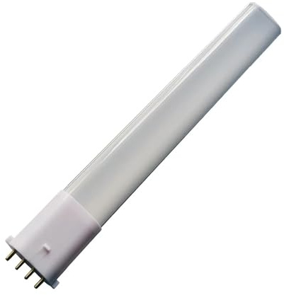 OUHFCASN Lámpara de tubo LED 2G7 de 8 W, 6 W y 4 W CA/CC, 12 V, luz LED PL, brillo 2G7, reemplazo Para almacenes(Nature White,8W)